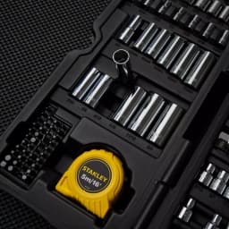 Stanley 170-Piece Mechanics Tool Set with Sockets, Wrenches, and Hand Tools thumbnail 4