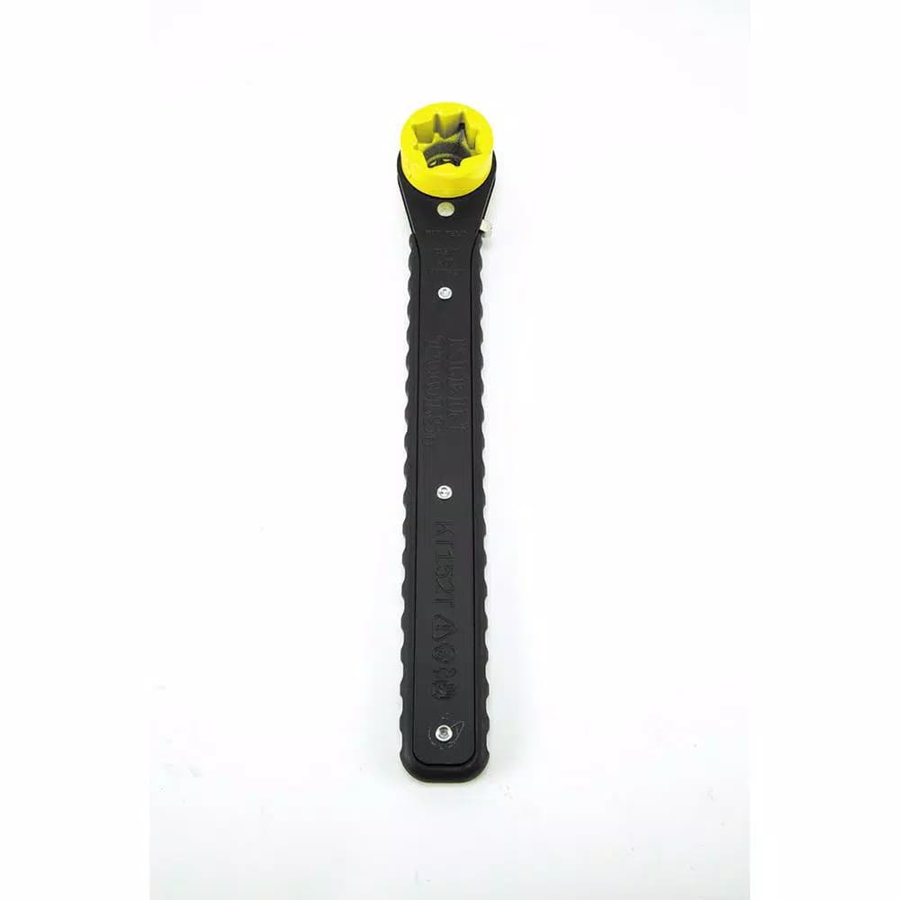 Klein Tools Slim Ratcheting Lineman's Wrench, 4-in-1 Multi-Size Utility Tool