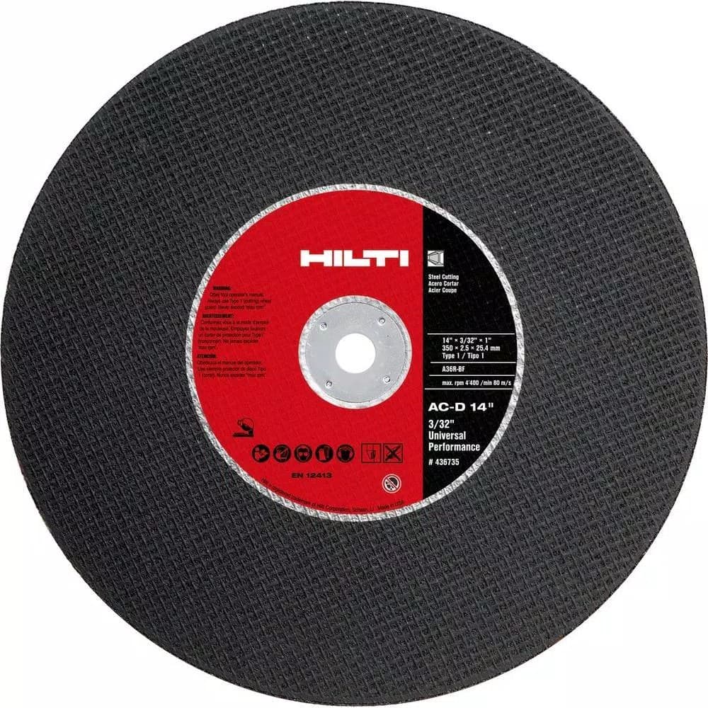 Hilti 14 in. Abrasive Blade Universal Premium Pack (10-Piece) for Metal Cutting