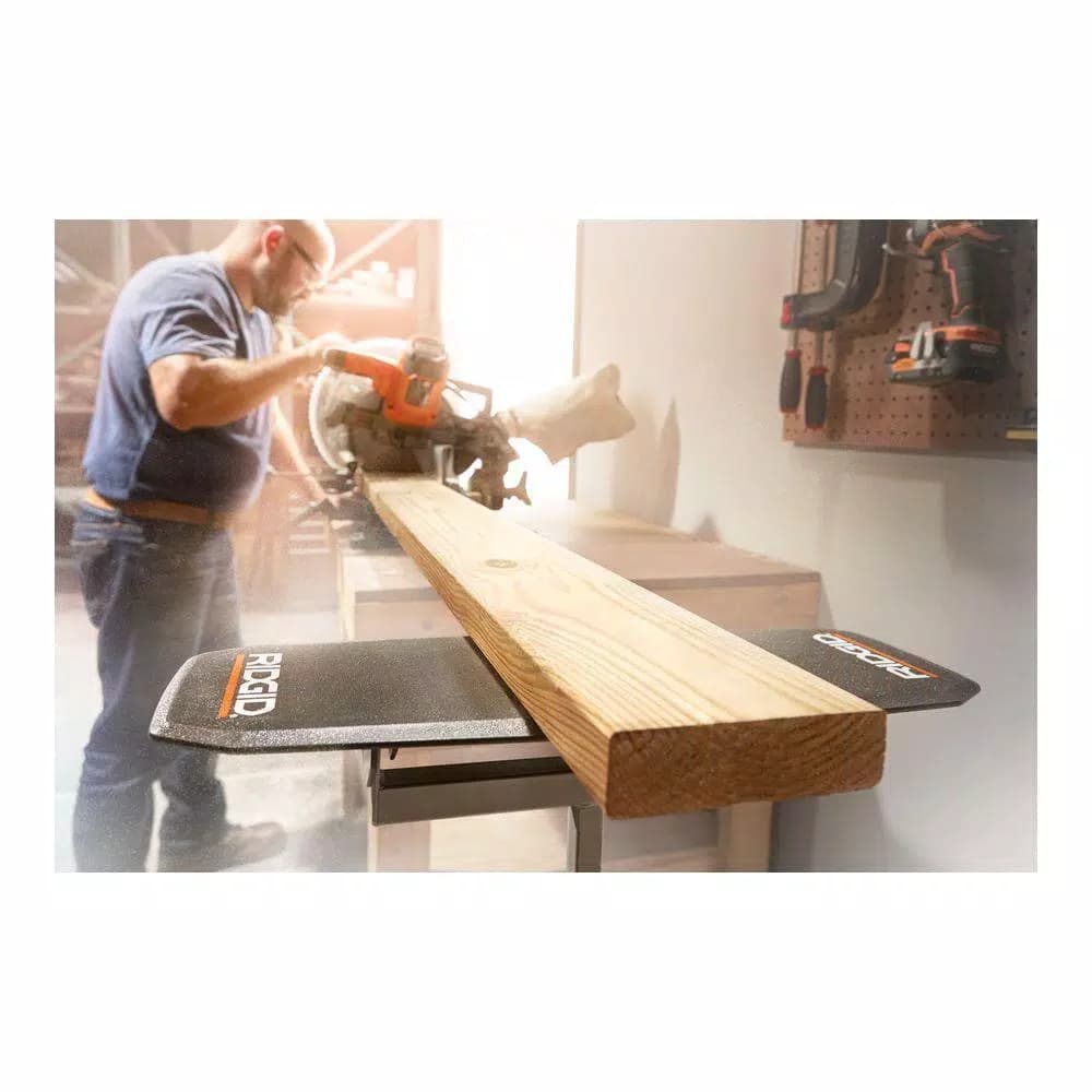 RIDGID Flip Top Portable Work Support, Adjustable Steel Tool Stand