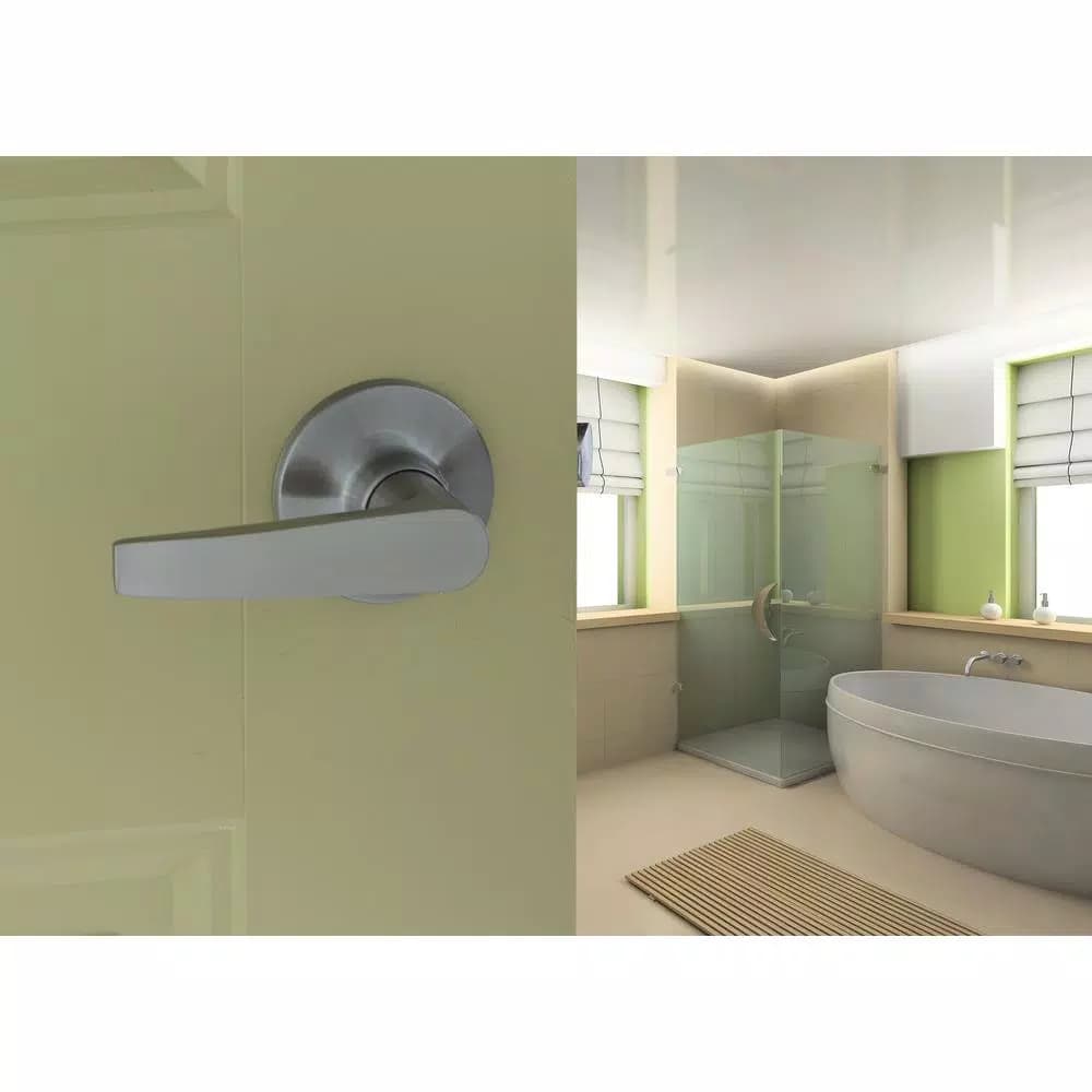 Copper Creek Satin Stainless Passage Door Lever, Residential Grade 3
