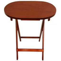 Oriental Furniture Rosewood TV Tray Set, Honey Finish, 4-Pack thumbnail 3
