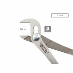 TEKTON 3-Piece Angle Nose Slip Joint Pliers Set, 5, 7, and 10 in. thumbnail 3