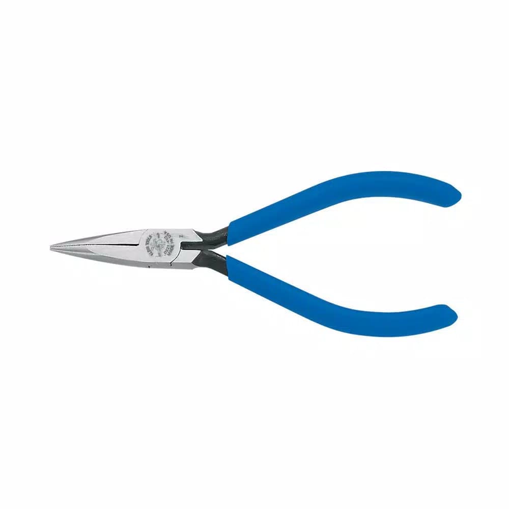 Klein Tools 4 in. Slim Long Nose Pliers with Spring Action