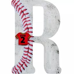 Jeff McWilliams Designs 15 in. Oversized Unfinished Wood Letter (R) - Industrial Style Wall Decor thumbnail 3
