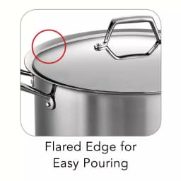 Tramontina Gourmet Prima 16 Qt. Stainless Steel Stock Pot with Lid thumbnail 5