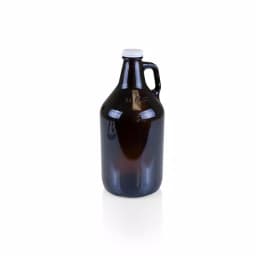 Picnic Time Growler Tap Beverage Dispenser with 64 oz. Amber Glass Growler and Acacia Wood Base thumbnail 5