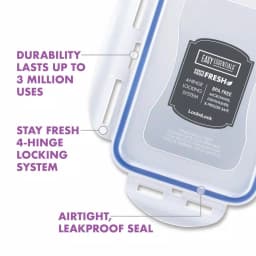 Lock & Lock Easy Essentials 14-Piece Food Storage Container Set, Airtight & Leakproof thumbnail 4