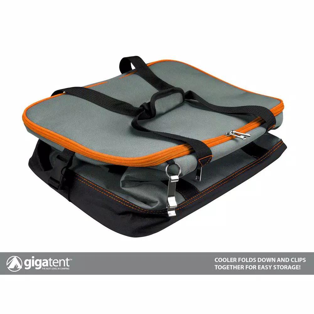 GigaTent Bushwick Collapsible Soft Cooler with Bottle Opener, 48 Can Capacity, Orange