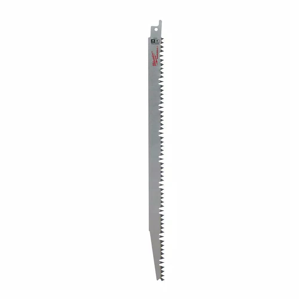 Milwaukee 12 in. 5 TPI Pruning Reciprocating Saw Blades, 5-Pack
