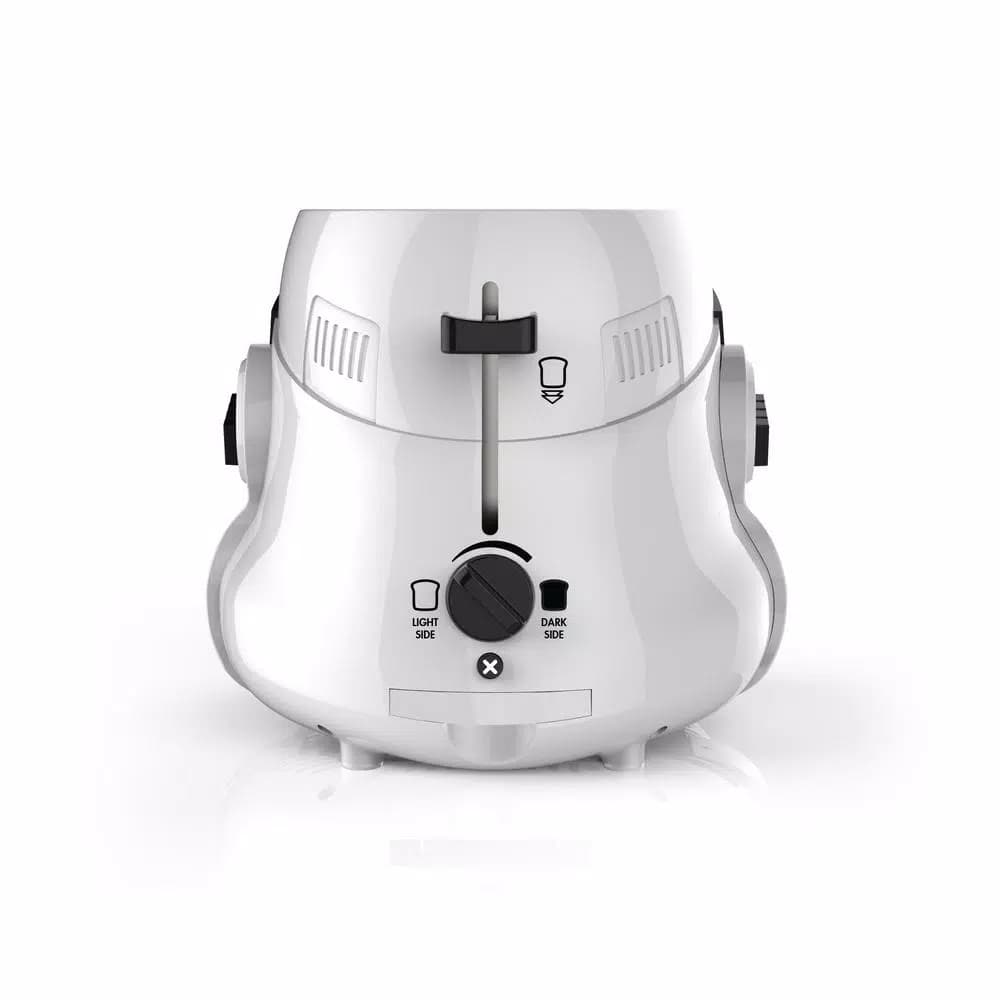 Pangea Brands Star Wars Stormtrooper 2-Slice White Toaster with Galactic Empire Logo Toasting