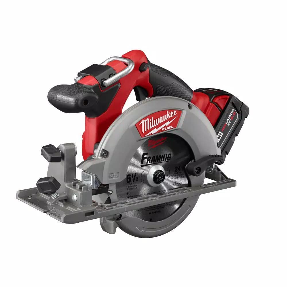 Milwaukee M18 FUEL 6-1/2 in. Brushless Cordless Circular Saw Kit with (2) 5.0 Ah Batteries & Charger