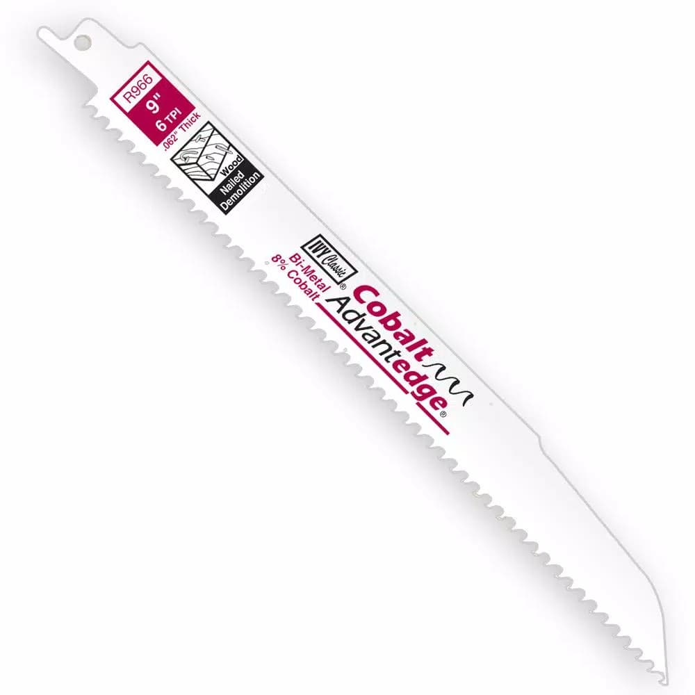 Ivy Classic Cobalt Advantage 9 in. Bi-Metal Reciprocating Saw Blades, 6 TPI, 20-Pack