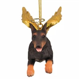 Design Toscano Doberman Pinscher Angel Dog Christmas Ornament thumbnail 2