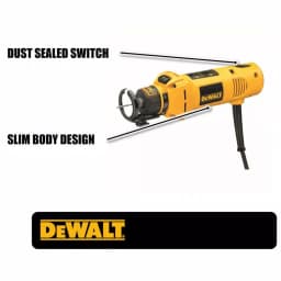 DEWALT 5 Amp Corded Rotary Cut-Out Tool with 1/4 in. Keyless Chuck thumbnail 2