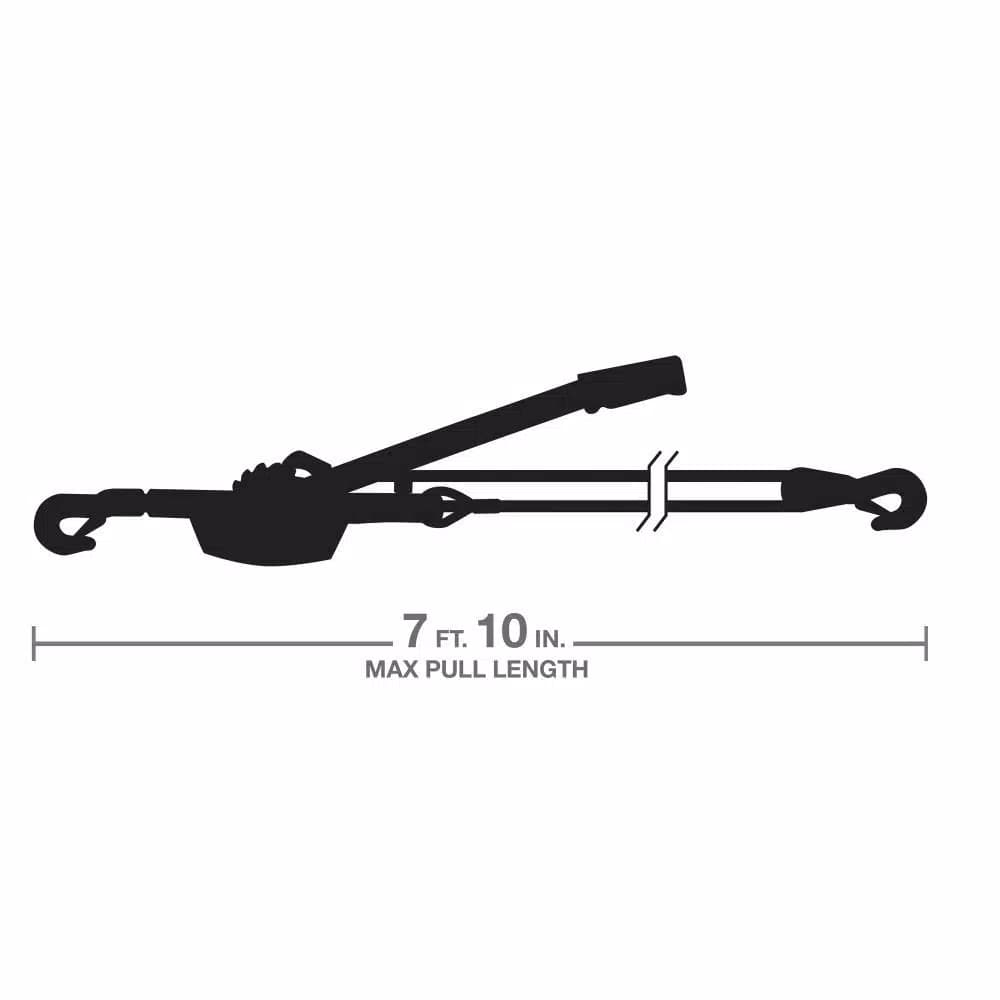 TEKTON 2 Ton Power Puller with 3/16 in. Aircraft-Grade Steel Cable