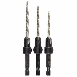 Milwaukee SHOCKWAVE 3-Piece Steel Countersink Bit Set (#6, #8, #10) thumbnail 1