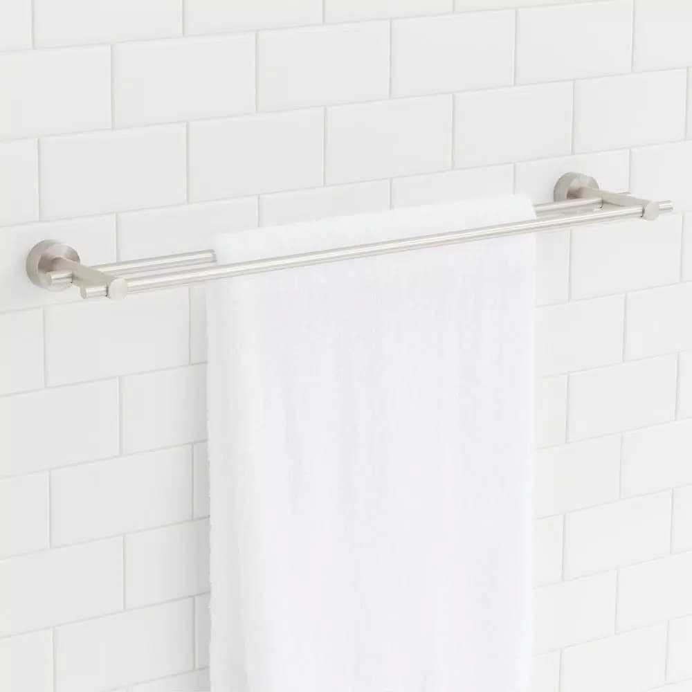 Glacier Bay Innburg 24 in. Double Towel Bar, Brushed Nickel