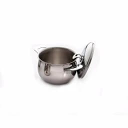 ExcelSteel Made in Italy 4 Qt Stainless Steel Stockpot Set with Sandwich Base, Induction Ready thumbnail 1