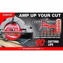 DIABLO Freud Demo Demon Amped 7-1/4 in. 24-Teeth Circular Saw Blade for Framing and Demolition thumbnail 4