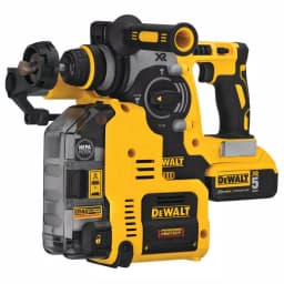 DEWALT 20V MAX XR Brushless 1 in. SDS Plus Rotary Hammer with Onboard Extractor, (2) 5.0 Ah Batteries & Charger thumbnail 7