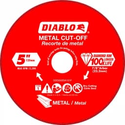 Diablo 5 in. Diamond Metal Cut-Off Wheel for Angle Grinders thumbnail 1