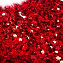 Glitzhome 21 in. Red Sequin Christmas Stocking with White Faux Fur Cuff thumbnail 3
