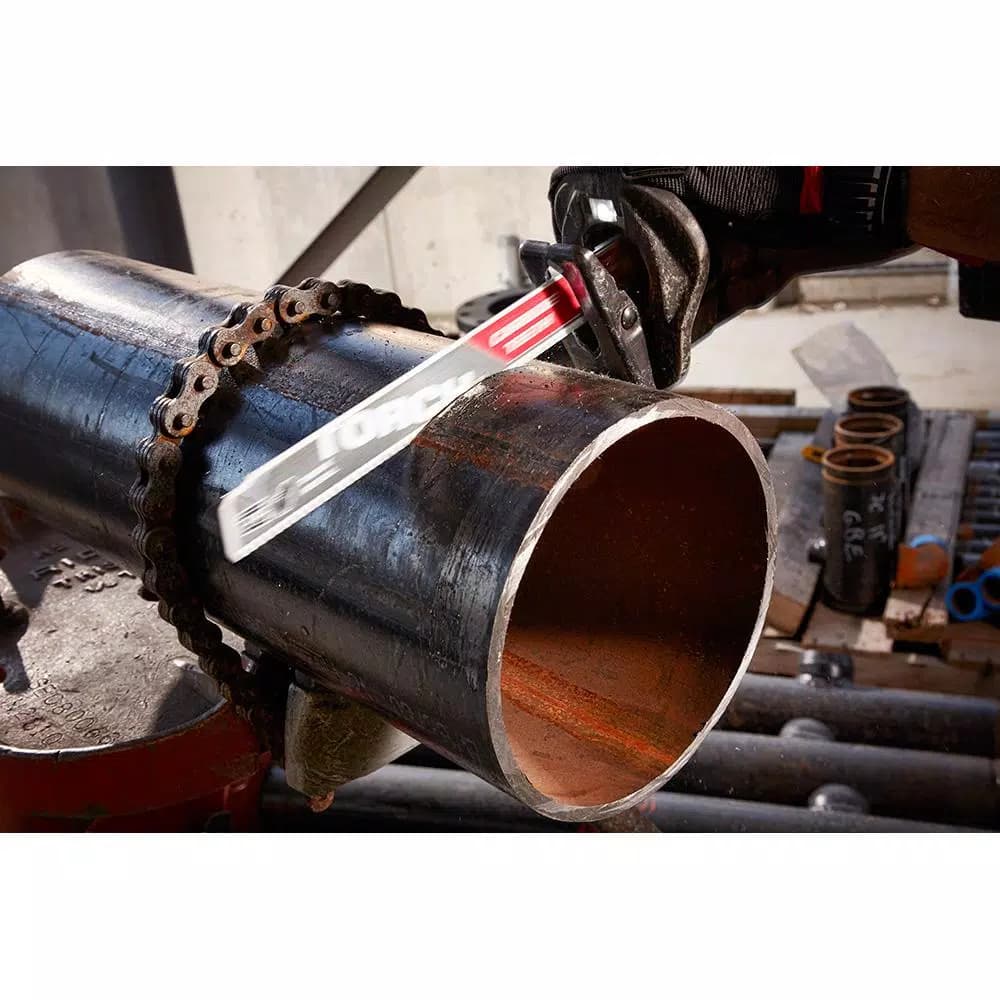 Milwaukee 6 in. 7 TPI Torch Carbide Teeth Metal Cutting Reciprocating Saw Blade (2 Pack)