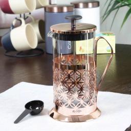 Mr. Coffee Trellise 32 oz. Rose Gold French Press Coffee Maker, 4-Cup thumbnail 3