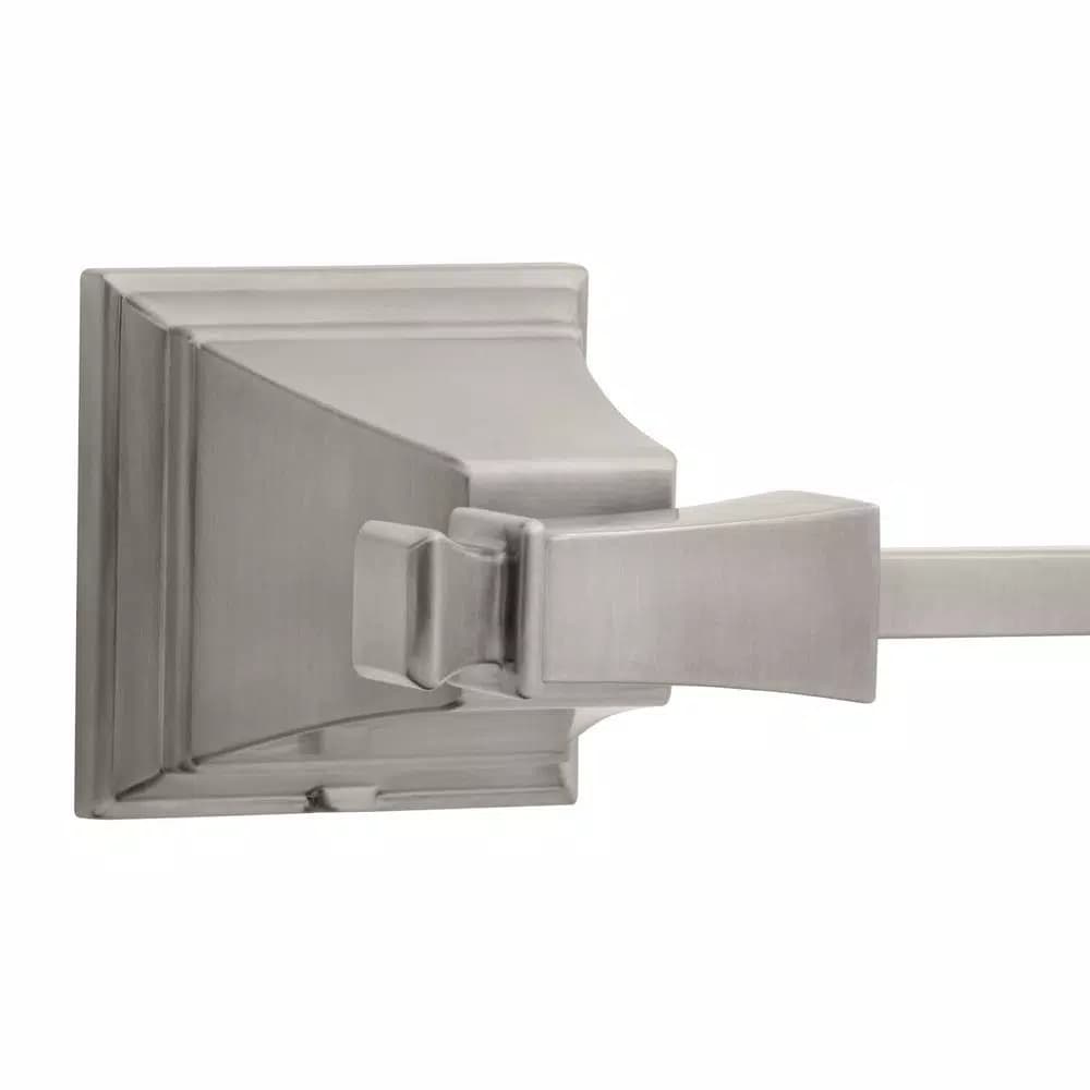 Glacier Bay Exhibit Single Post Toilet Paper Holder, Brushed Nickel