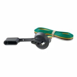 CURT 4-Way Flat License Plate Light Plug Connector with 36" Wires thumbnail 1