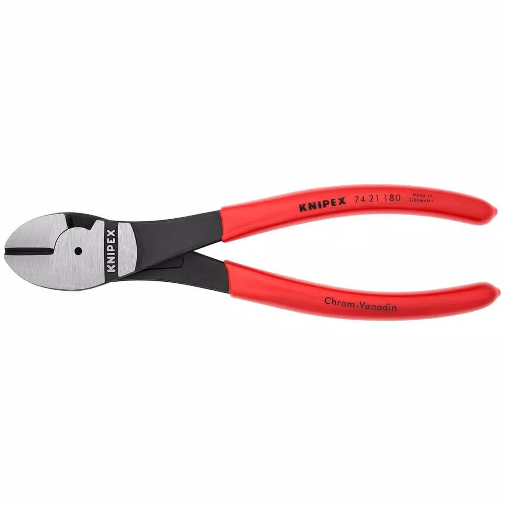 KNIPEX 7-1/4 in. High Leverage Angled Diagonal Cutters