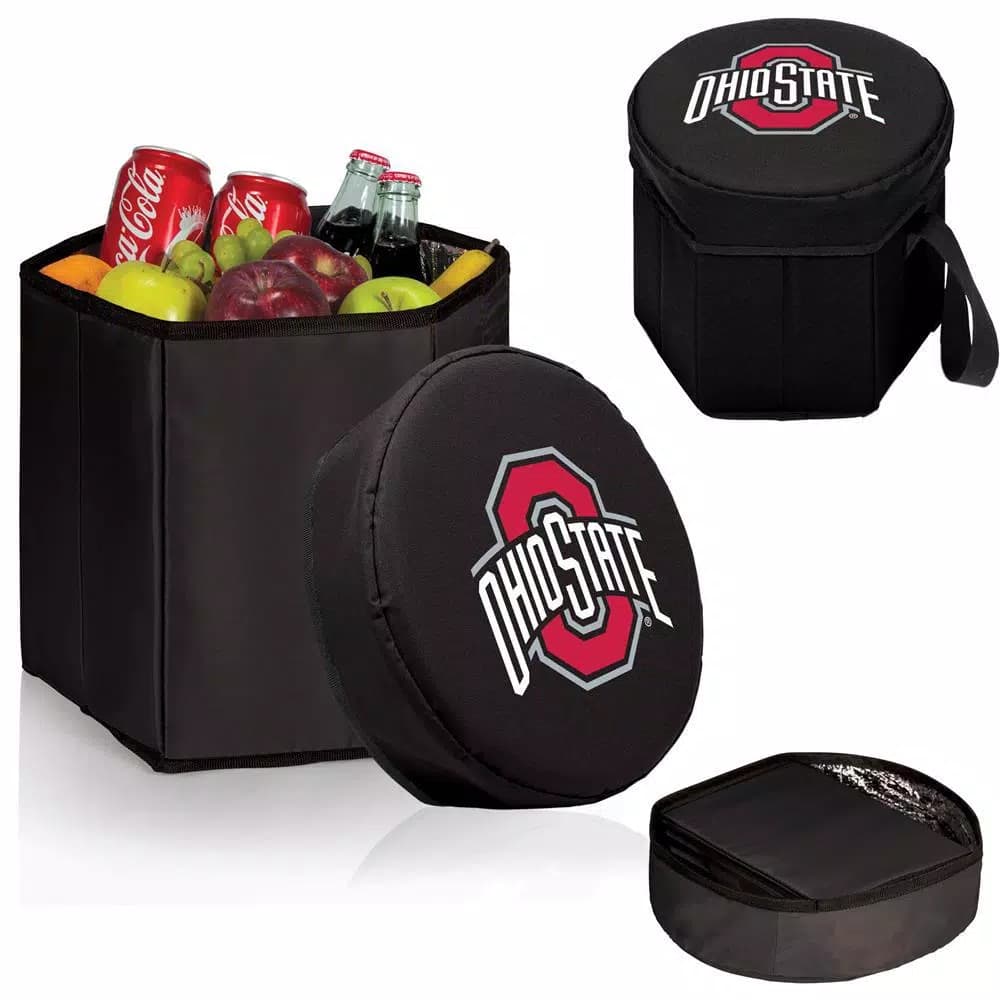 Picnic Time Ohio State Buckeyes 12 Qt. Bongo Collapsible Soft-Side Cooler - Black