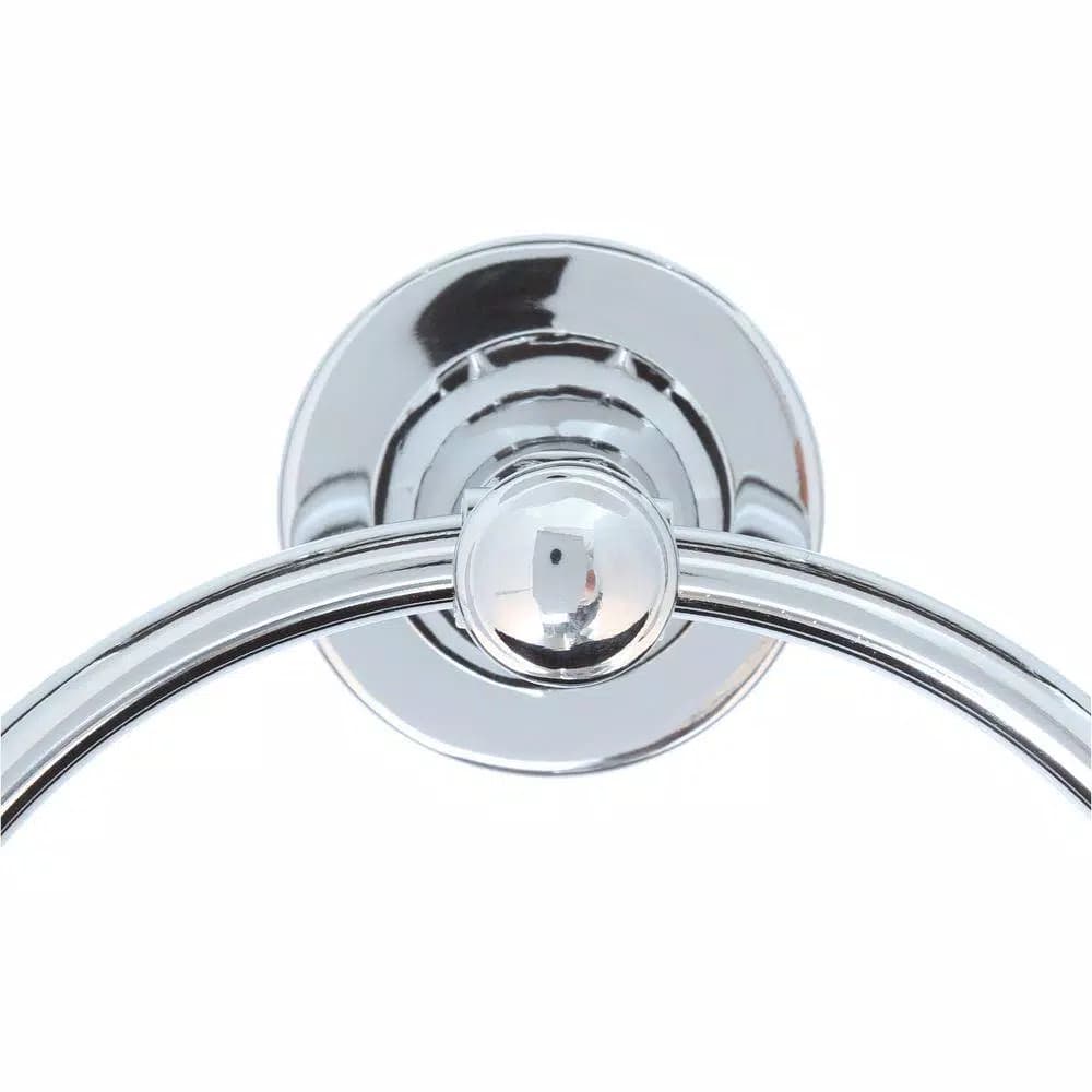 Delta Silverton 3-Piece Chrome Bath Hardware Set with Towel Ring, Toilet Paper Holder, and 24 in. Towel Bar