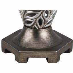 Unbranded Kiara 15.75 in. Silver Peacock Feather Decorative Table Vase thumbnail 3