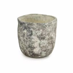 Zentique Asymmetrical Distressed Grey Cement Decorative Table Vase thumbnail 1