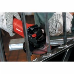 Hilti 7 Amp Corded 4.5 in. Angle Grinder AG 450-S Package with Diamond Cup Wheel and Dust Extraction Hood thumbnail 8