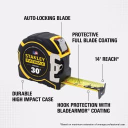 STANLEY FATMAX 30 ft. x 1.25 in. Auto-Lock Tape Measure thumbnail 2