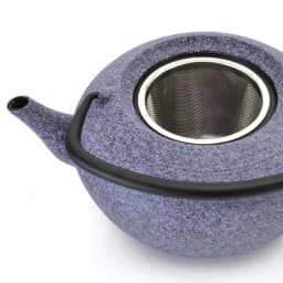BergHOFF Studio 5.6-Cup Cast Iron Purple Teapot with Stainless Steel Mesh Insert thumbnail 2