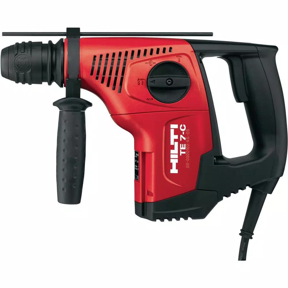 Hilti TE 7-C Corded SDS-Plus Rotary Hammer Drill Kit with 2 TE-CX Bits