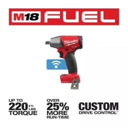 Milwaukee M18 FUEL 1/2 in. Compact Impact Wrench with Friction Ring, ONE-KEY, Brushless Cordless (Tool-Only) thumbnail 2