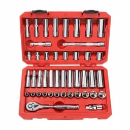 TEKTON 45-Piece 3/8 in. Drive Socket Set, 5/16-3/4 in. and 8-19 mm SAE/Metric thumbnail 1