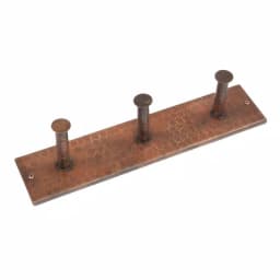 Premier Copper Products Hand Hammered Triple Robe Hook - Oil Rubbed Bronze thumbnail 1