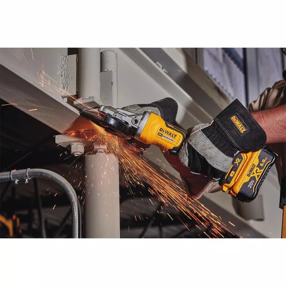 DEWALT 20V MAX XR 5 in. Brushless Cordless Small Angle Grinder Kit with (2) 6.0 Ah Batteries