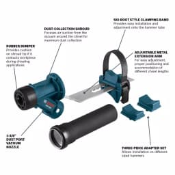 Bosch HDC300 Dust Collection Attachment for SDS-Max and Spline Rotary Hammers thumbnail 2