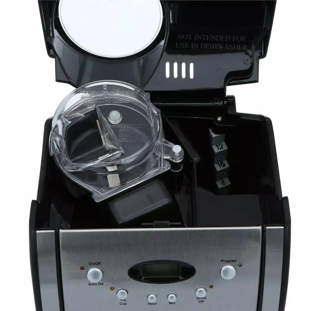 Cuisinart Grind and Brew 12-Cup Automatic Drip Coffee Maker with Built-In Grinder, Black