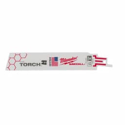 Milwaukee TORCH 6 in. 14 TPI Metal Cutting Reciprocating Saw Blades, Bi-Metal, 5-Pack thumbnail 2