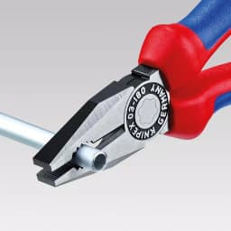 KNIPEX 7-1/4 in. Combination Pliers with Comfort Grip for Flat and Round Material thumbnail 2