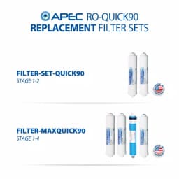 APEC Water Systems APEC RO-QUICK90 4-Stage Under-Sink Reverse Osmosis Drinking Water Filtration System thumbnail 9