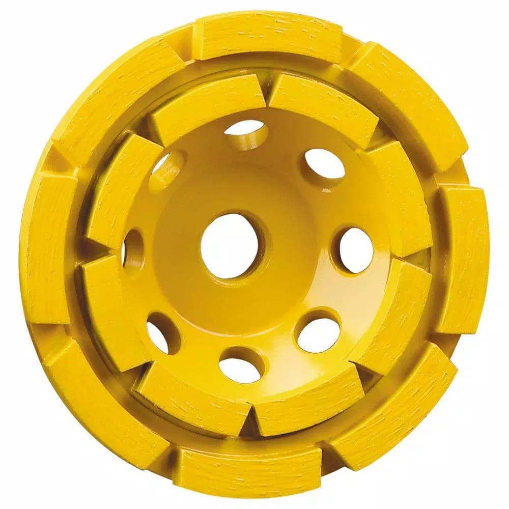 DEWALT 4-1/2 in. Double Row Diamond Cup Wheel for Concrete and Masonry
